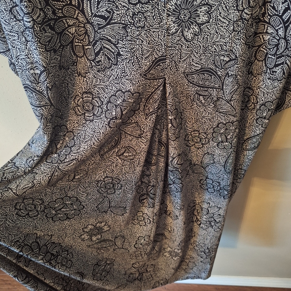 J Jill Wearever Collection Floral Dress Slinky Boho Lightweight Sz Large - Picture 10 of 15